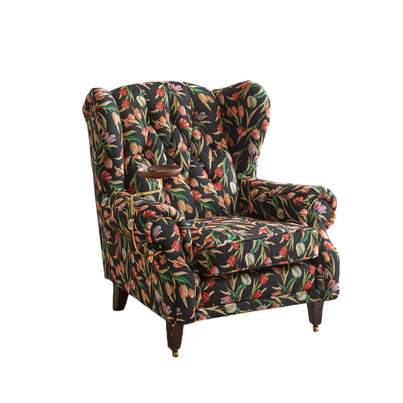 Fauteuil inclinable Itsuo, Noir / rouge