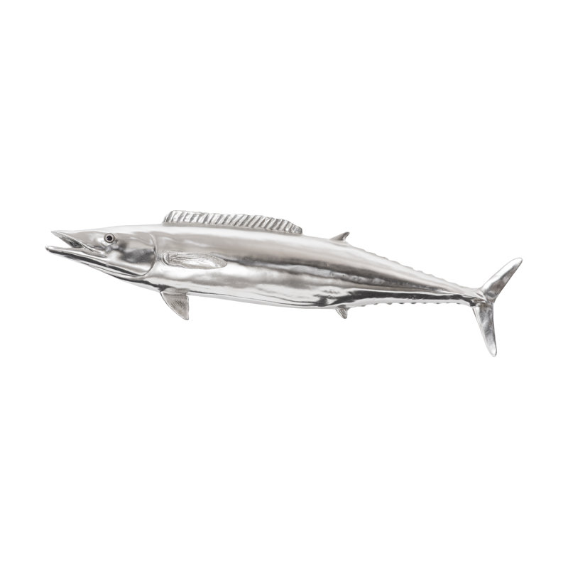 Wahoo Fish Silver Leaf Wall Décor