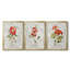 Lin géranium - ensemble de 3 peintures sur toile encadrées-1445802078-1445802085