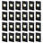 Black LED Step Lights, Dimmable Deck Light for Indoor&Outdoor, 2700K/3000K/3500K/4000K/5000K Selectable
