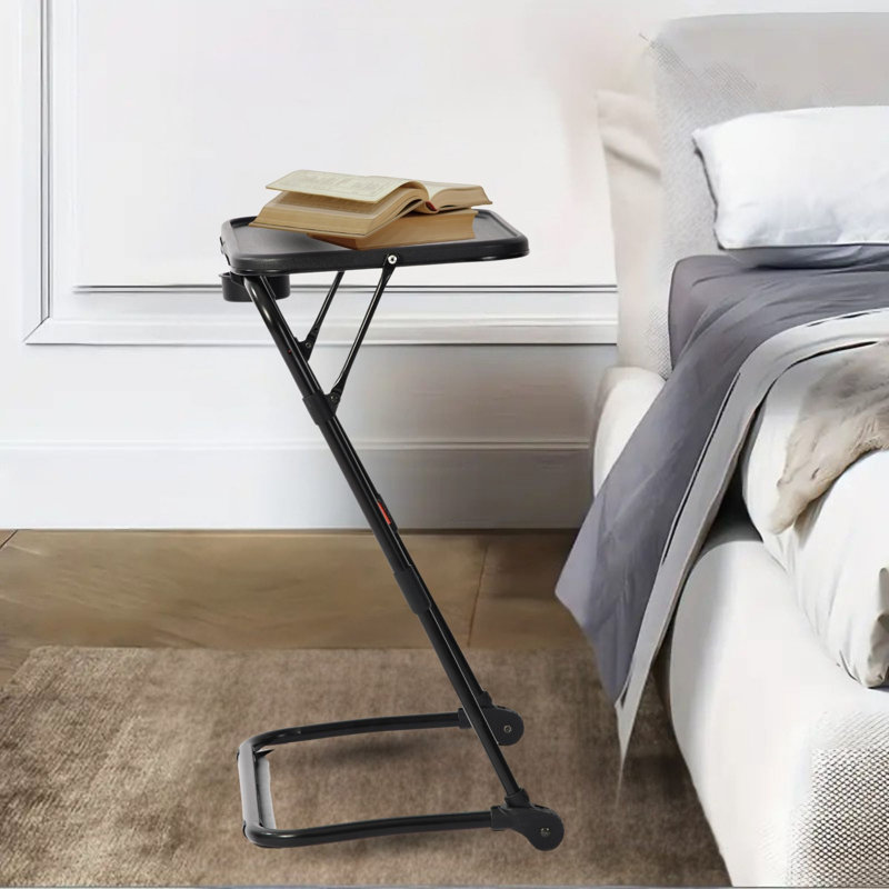 Accent Desk with Cup Holder Adjustable Folding