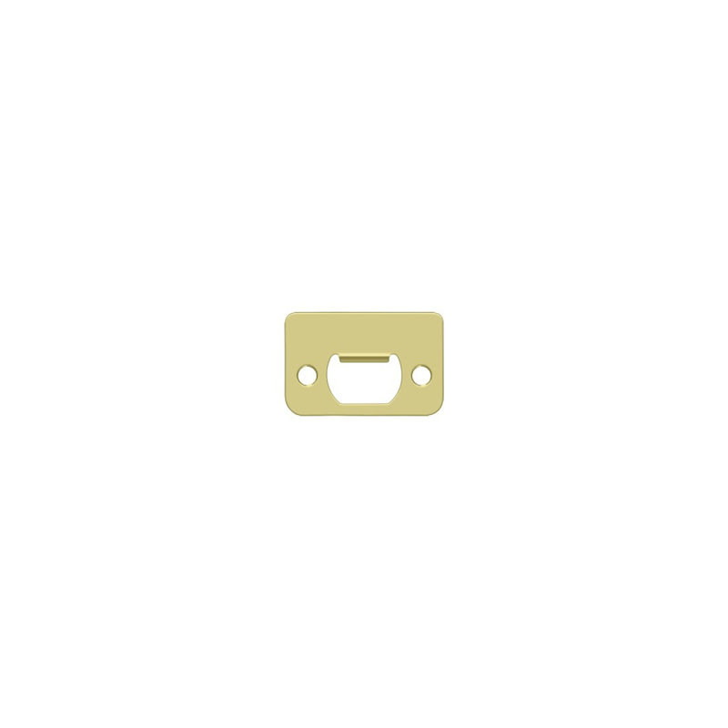 Deltana SP225U3 Strike Plate, 2-1/4" x 1-1/2" in Polished Brass