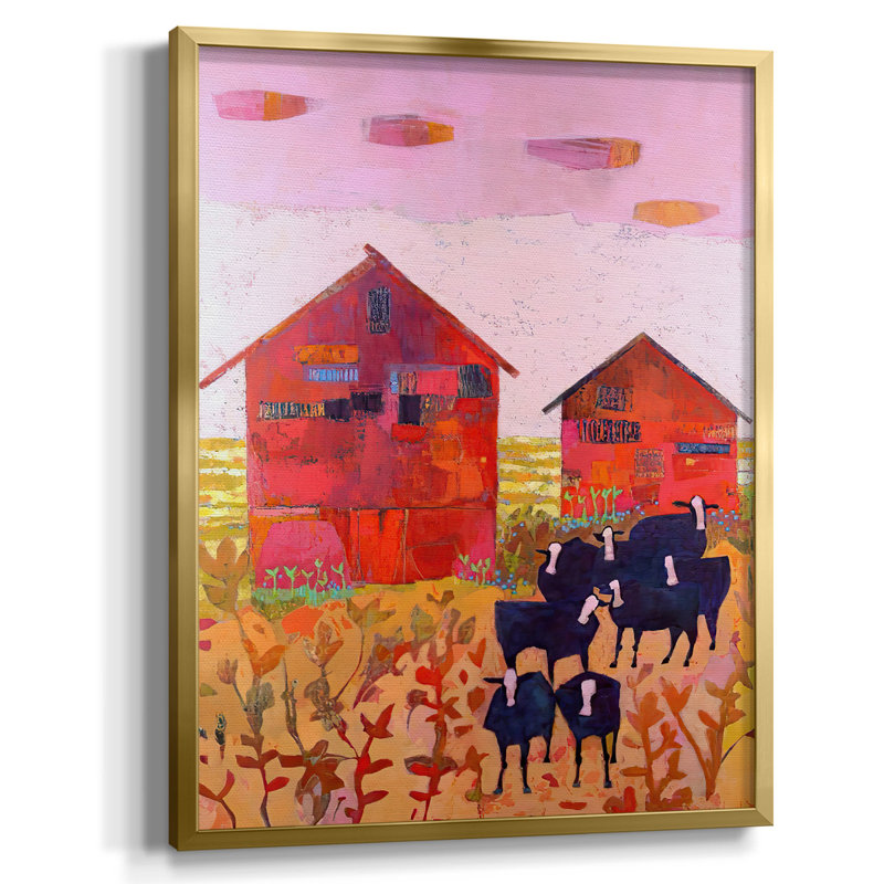 «Visible Horizon II», reproduction encadrée, Pas de tapis, Toile avec cadre doré