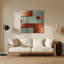 Minimalisme 65, art mural gris en métal-988475076