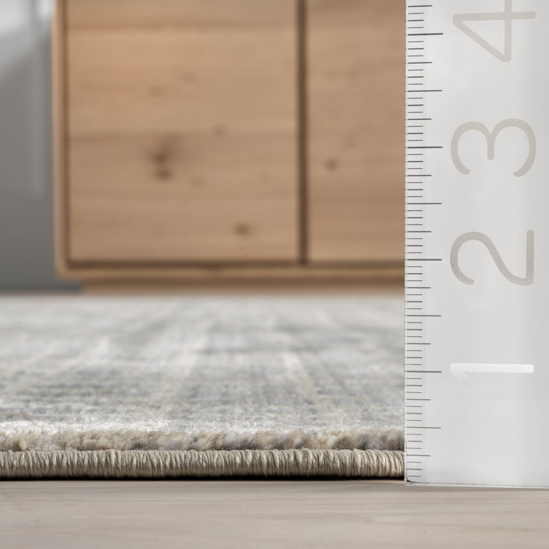  Park Abstract Checked Area Rug, Rectangle 8'10" x 13'