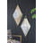Abdoullah Wood Flat Wall Mirror