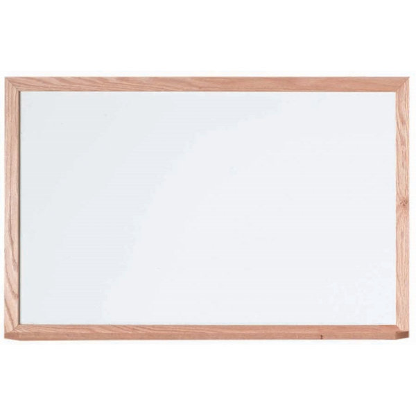 Tableau blanc magnétique avec cadre en bois en plusieurs finitions.