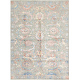 Hand-Knotted High-Quality Multi-Colored Area Rug