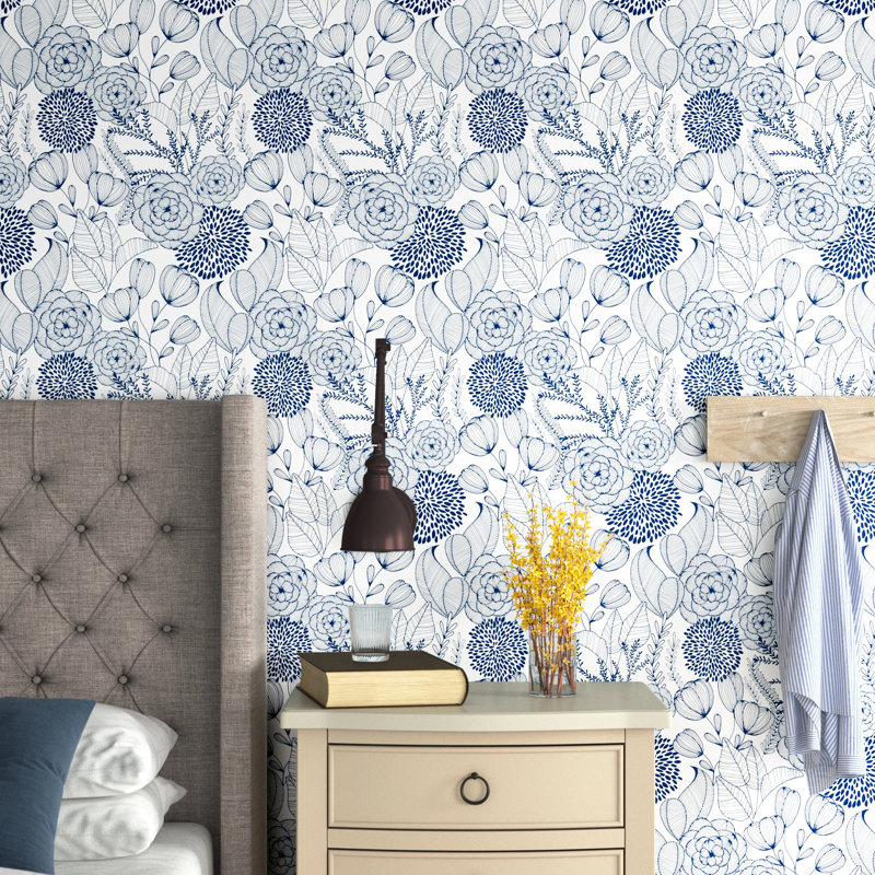 Larocque Floral Roll, Blue