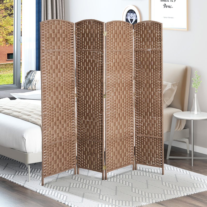 Écran d'intimité 6 pi de hauteur - naturel. Cloison élégante pour les galeries. Diamant sur bois de peuplier. Créez facilement des espaces privés. Conception de cloison portable et peu encombrante. Cadre en bois. Des maisons idéales.