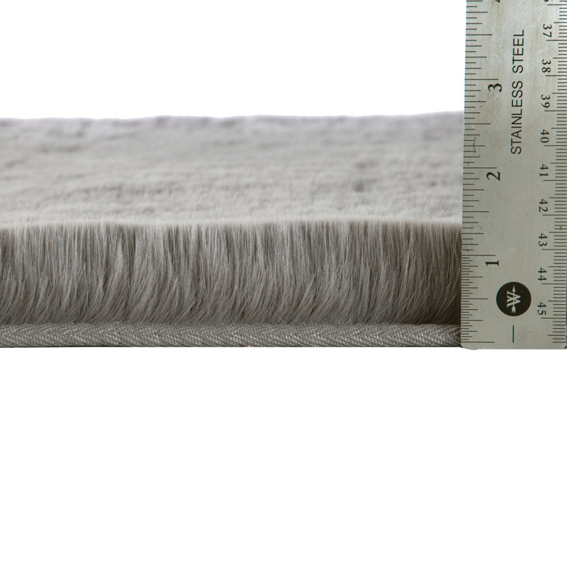 Tapis pour salle de bain antidérapant, gris