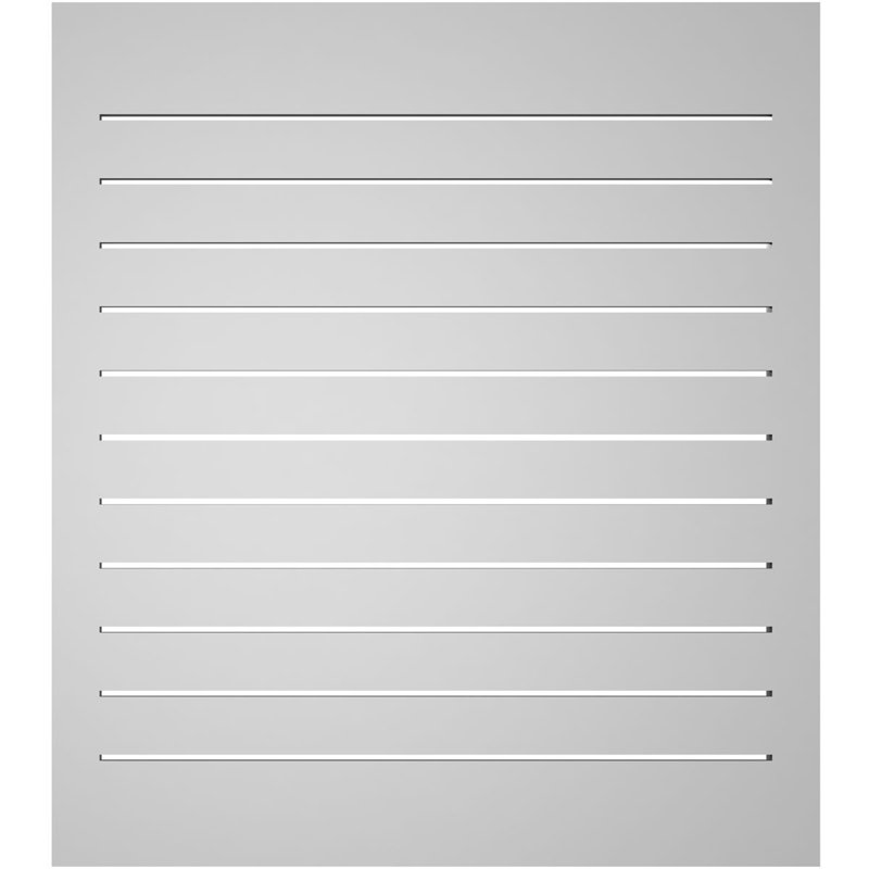Évent à pignon fonctionnel en uréthane rectangulaire à fixation en surface, brun clair apprêté, H 36 po x l 32 po x P 2 po