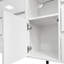 Meuble de rangement Living Room Buffet blanc brillant avec lumière DEL