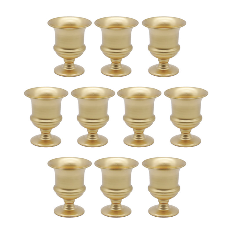 Hayott Metal Table Vase, Gold