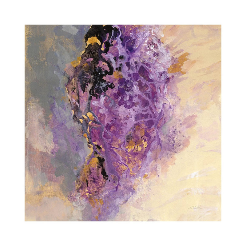 Amethyst 1 Piece Wall Art on Canvas, 45.72 cm H x 45.72 cm W x 1.91 cm D, Canvas