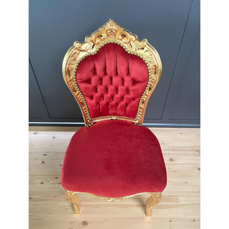 Upholstered Accent Chair, Red