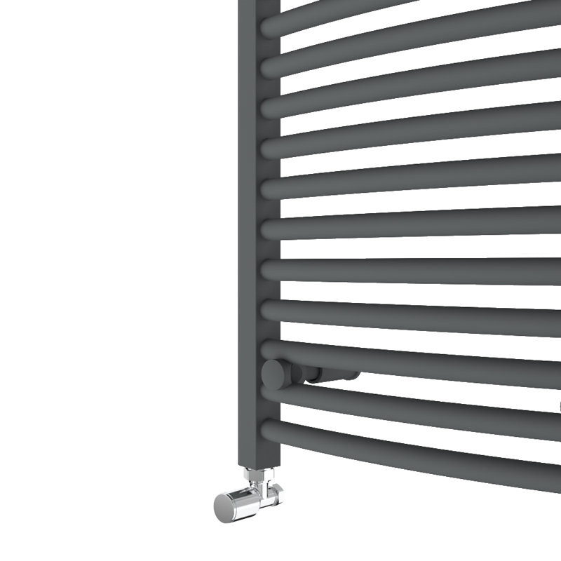 Riddick Curved Towel Rail Heated Towel Rails