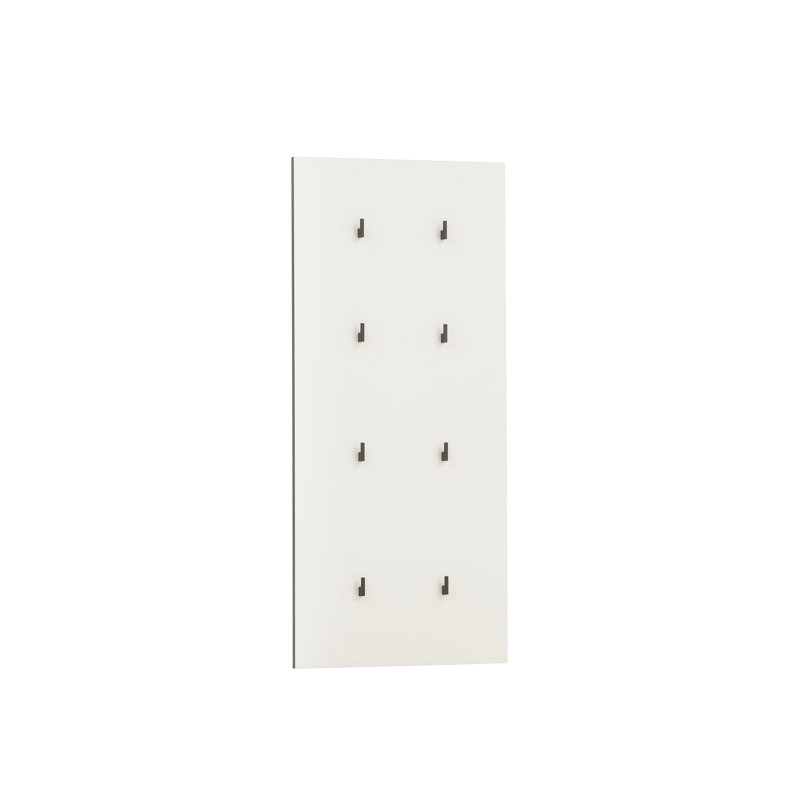 Alexa Wall 8 - Hook Wall Mounted Coat Rack, Cream