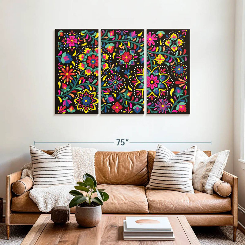 Harnek Floral Fiesta I, 36" H x 57" W