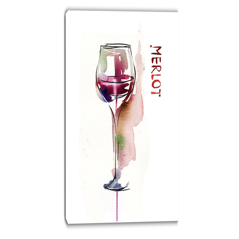 « wine contemporaine », impression sur toile tendue, H 32 po x l 16 po
