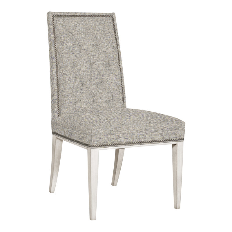 Chaise d'appoint à dossier boutonné Michael Weiss Hanover, Oui, Tempête Impala, Casablanca
