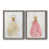Toile avec cadre gris
