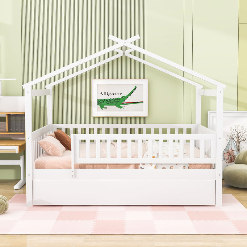 Pontoosuc Wood Daybed with Twin Size Trundle, Full, White