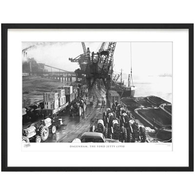 Dagenham, The Ford Jetty C1950 by Francis Frith - Single Picture Frame Print