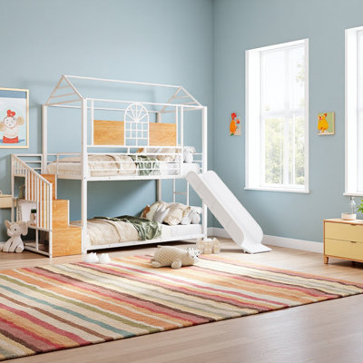 Twin Over Twin Metal Bunk Bed