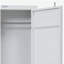 Armoire blanche avec serrure de contenant pleine longueur-1540794047