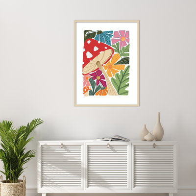 Wild Garden 3 by Madelen Klingeroth Wood Framed Wall Art Print