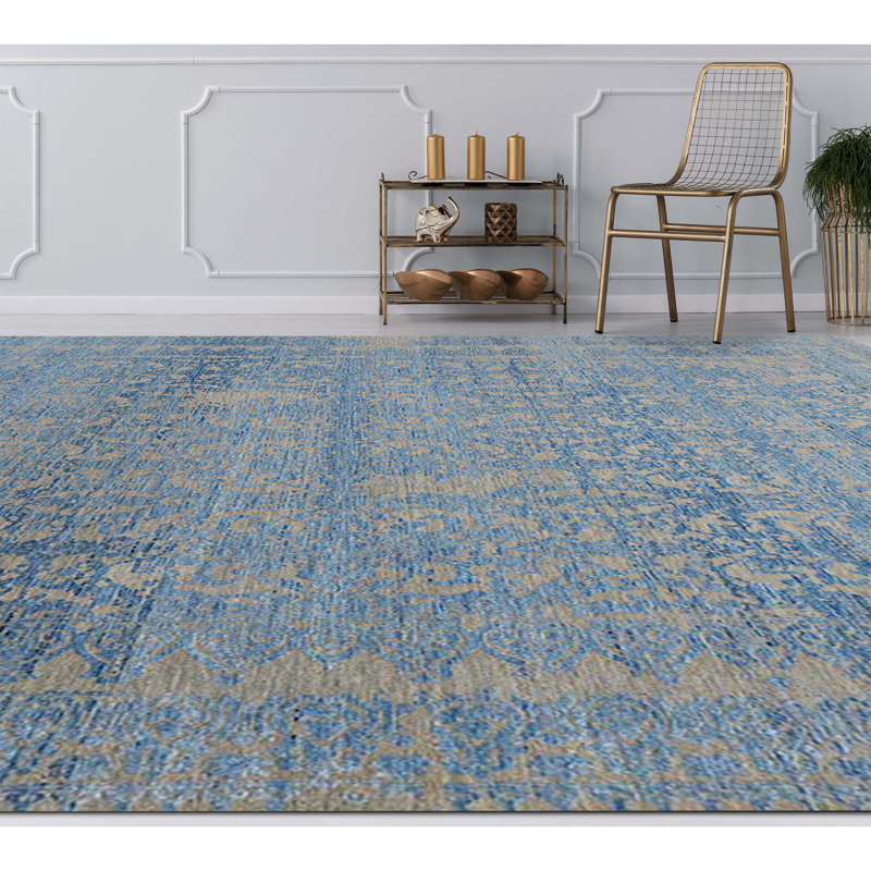 Wool Oriental Area Rug, Rectangle 9' x 12'