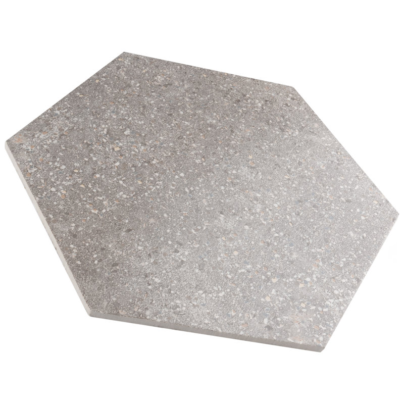 Carreau de sol et de mur en porcelaine aspect pierre 14 po x 16 po Palazzo Hex, Nuvola
