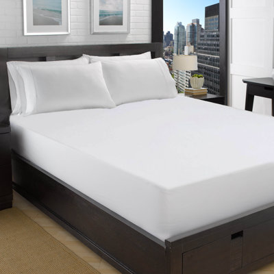 Satin de coton violet luxueux luxueux, satin de coton ultra doux à densité de tissage 300 fils, très doux et confortable, blanc, luxueux, drap-housse de 44 po