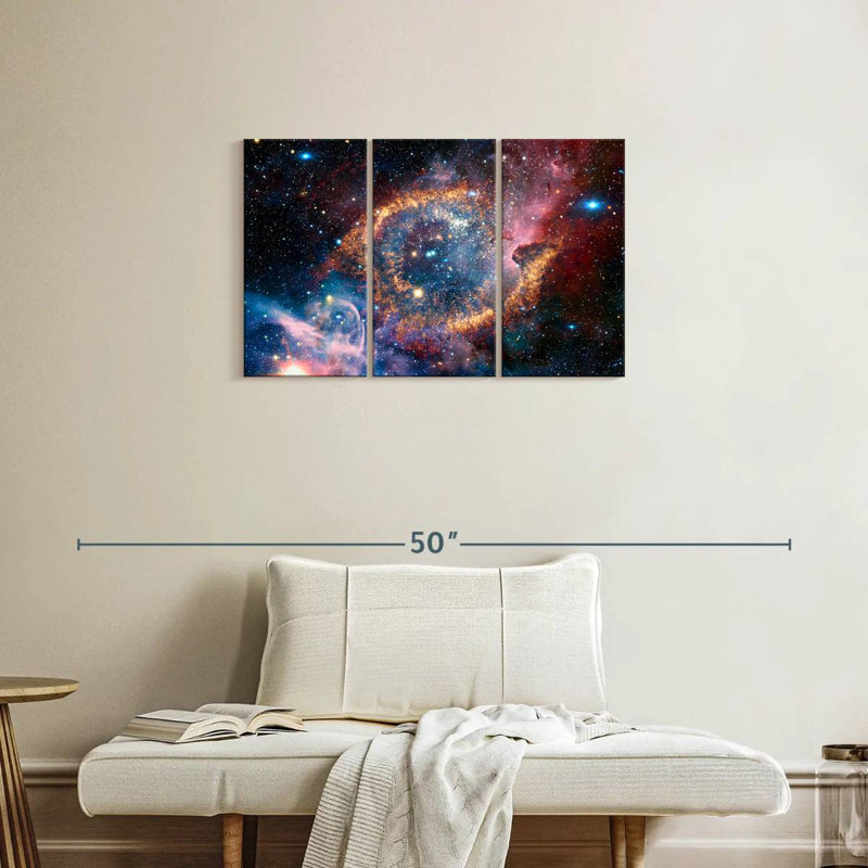 Oberle Helix Planetary Nebula, 20" H x 33" W