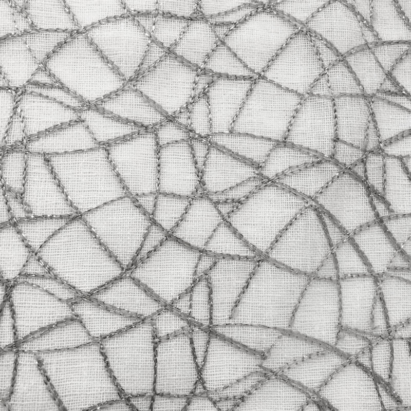 Embroidered Sheer | Neptune Fabric_NEPTUNE, Silver/Metallic