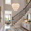 26" 5-Light Tiered Rope Drum Chandelier-1047239934