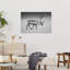 «Majestic Winter Reindeer Abstract Contemporary Landscape Nature», reproduction d'art murale-129719762