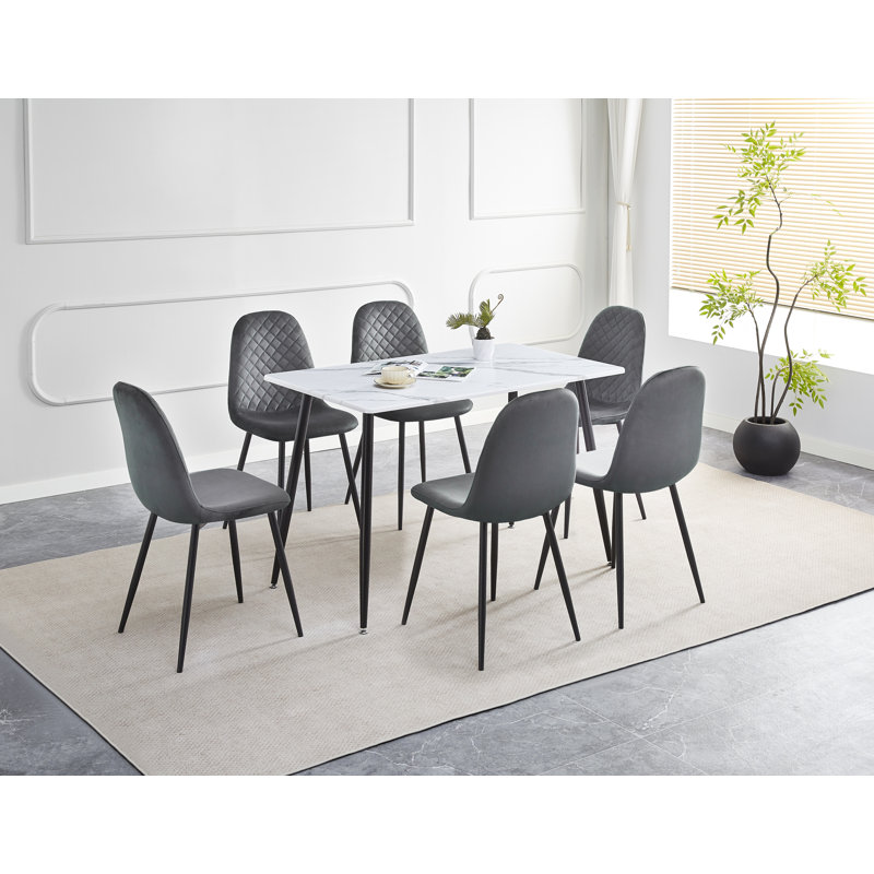 6 - Person Dining Set, Grey