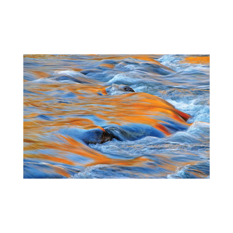 Fast Water Reflections by Brian Wolf - Wrapped Canvas Print, 66.04 cm H x 45.72 cm W x 1.91 cm D