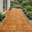 Ensemble de 9 tuiles de terrasse Tranquillo - motif rayé - doré-121450523-121973483