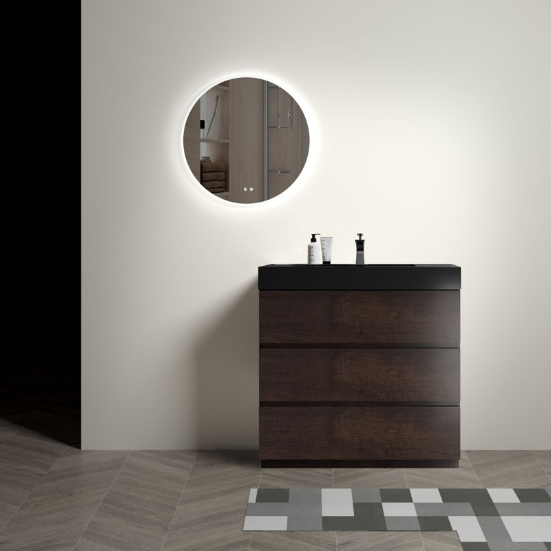 Ensemble de meuble-lavabo l 35,8 po Walck, Noir