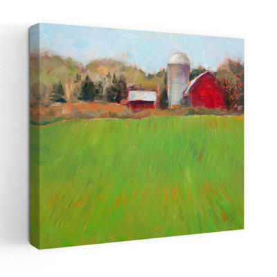 Printemps vert abstrait, art contemporain, paysage