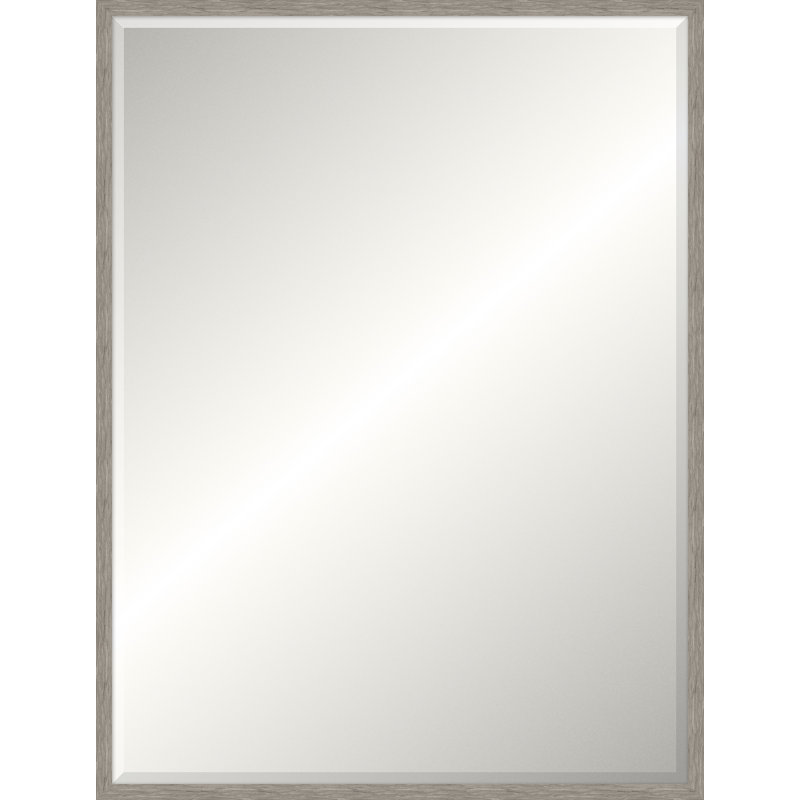 Gray Pinebridge Mirror, Beveled, Rectangle 49.75" x 37.75"