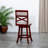 30" Bar Height X-Back Swivel Stool, Fabric Seat-157774747