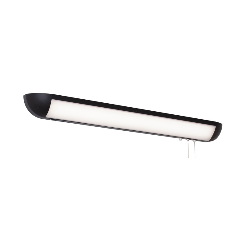 Torrin Acrylic LED Flush Mount, Black
