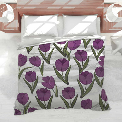 Tulips Bedding Floral Comforter Cottage