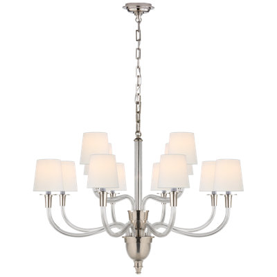 Thomas O'Brien Vivian Large Two-Tier Chandelier
