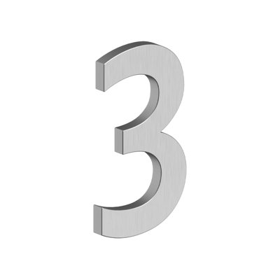 DELT-3U32D Deltana 4 po, numéro 3, série B avec élévateurs, acier inoxydable brossé