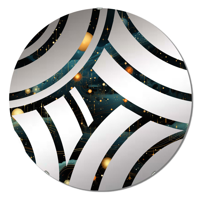 Miroir décoratif Celestial Constellations, 23,6 po x 23,6 po